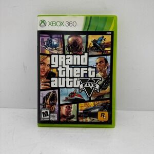 Grand Theft Auto V GTA 5 Xbox 360 Rockstar Games 2-Disc Set with Manual